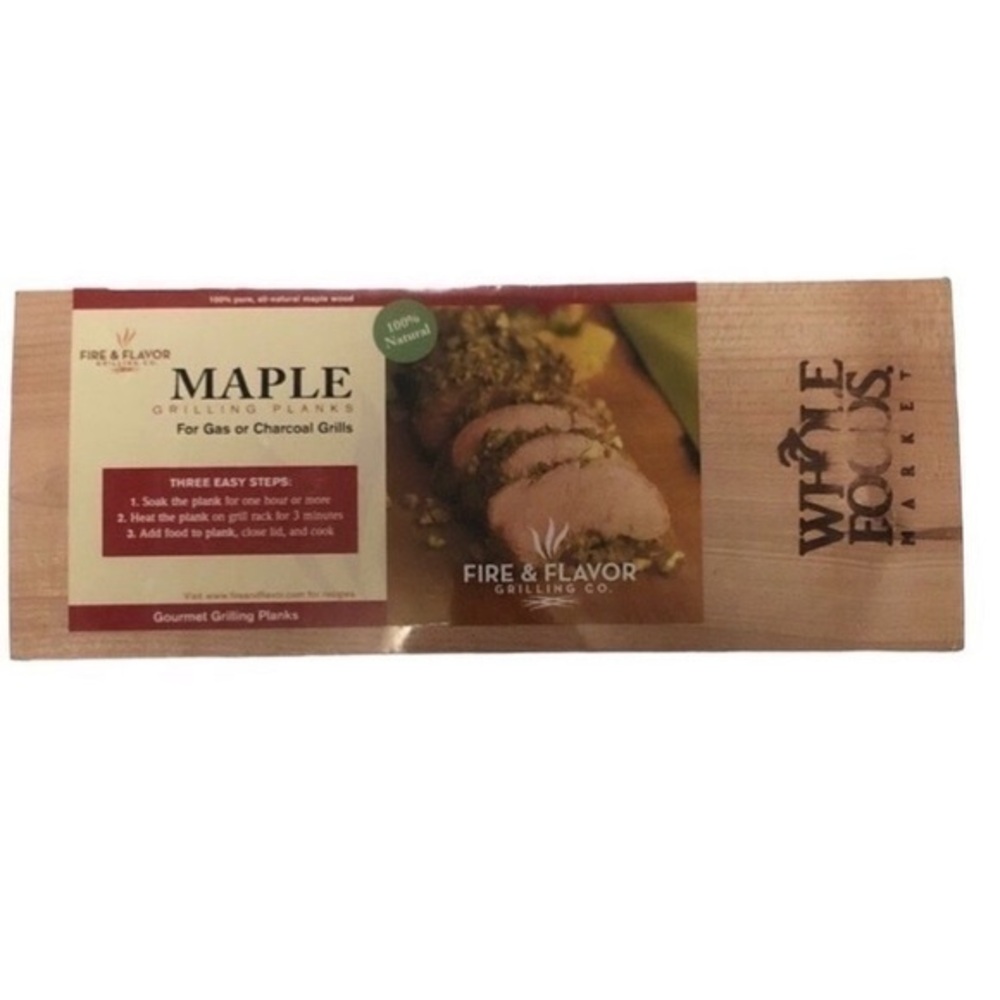 2 Pc. Whole Foods Maple Wood Grilling Planks